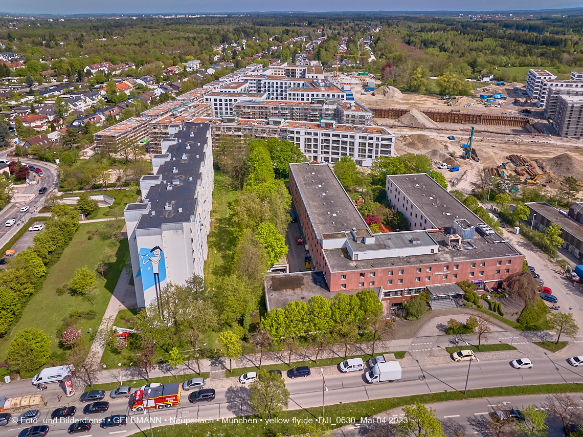 04.05.2023 - Luftbilder vom Alexisqaurtier und Pandion Verde in Neuperlach 04.05.2023 - Luftbilder vom Alexisqaurtier und Pandion Verde in Neuperlach